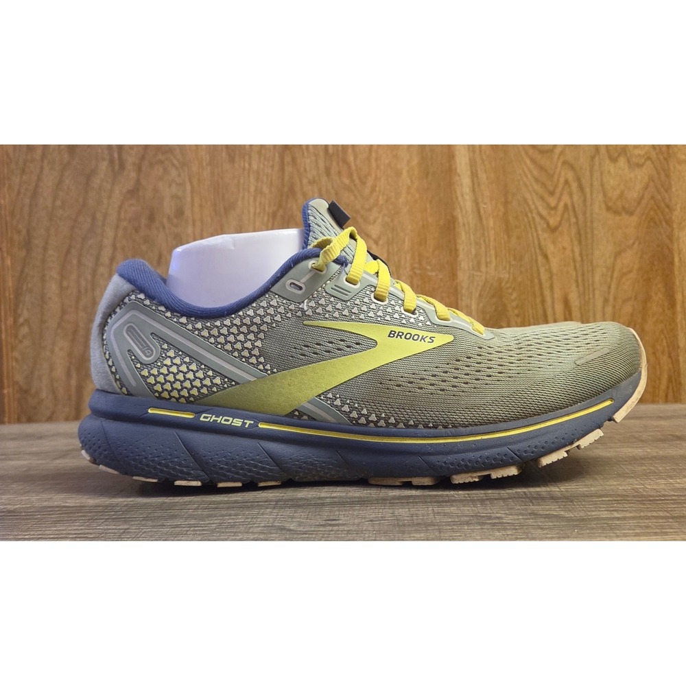 Brooks Ghost 14 Running Shoes Womens Size 9.5 Blue Green Neon
